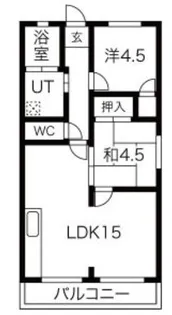 リバーサイドハイツ【3階】の間取り