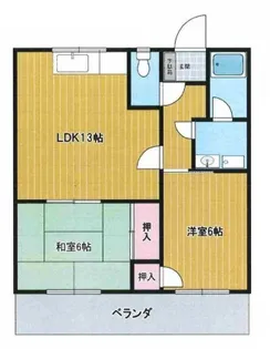 ウエストヴィレッジ【3階】の間取り