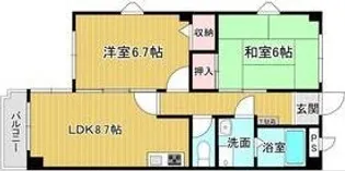 ポコアポコ住吉メゾン【3階】の間取り