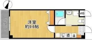 プラネットフィールドSUMA【103号室】の間取り