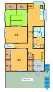 あづみハイツ【2F号室】の間取り