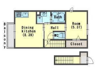 NTRエステート大久保【2階】の間取り