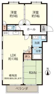 ヴィユー歌敷山【3階】の間取り