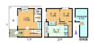 兵庫県神戸市垂水区宮本町【テラスハウス】の間取り