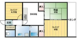 フローリッシュ二見【603号室】の間取り