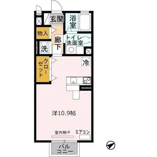 カーサアリビオ【2階】の間取り