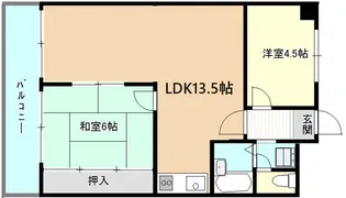 シャトー第一土山【4階】の間取り