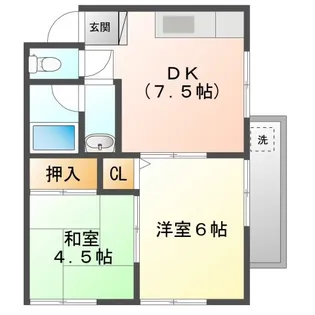 メゾンコスモス【2階】の間取り