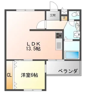桂尾山サンハイツ【3階】の間取り