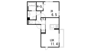 夙川桜井通り【1階】の間取り