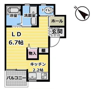 エターナルシー大久保【3階】の間取り