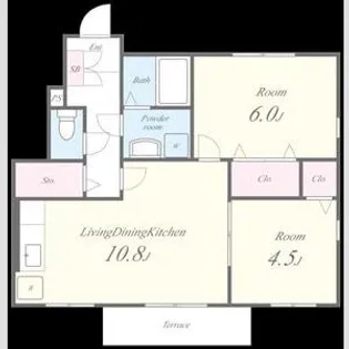 グランディール【1階】の間取り