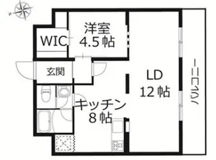 ロイヤルコーポ吉田【4階】の間取り