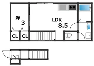 マッティーナ港町【2階】の間取り