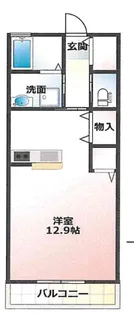 ウエスト魚住【3階】の間取り