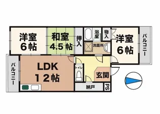 ルモンクレール枝吉【2階】の間取り