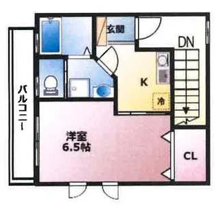 1Kの間取り画像