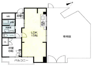 マンション朝霧3号棟【2階】の間取り
