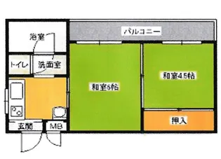 ケントハウス【201号室】の間取り