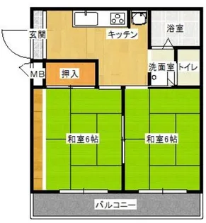 ケントハウス【202号室】の間取り
