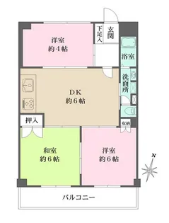 サンライフつちや【2階】の間取り