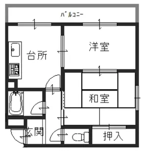 ビーフェリス【102号室】の間取り