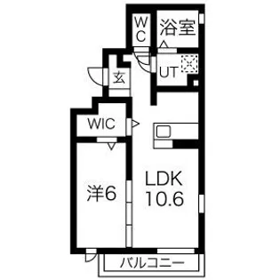 アンティークショコラⅢ番館【1階】の間取り