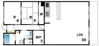 北御影アーバンライフ【7階】の間取り