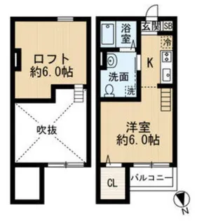 1Rの間取り画像