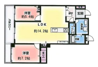 グランフェルティ本山【1階】の間取り