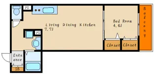 LaLa錦が丘【1階】の間取り