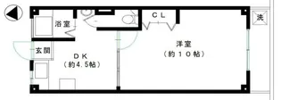 パレス上原【4階】の間取り