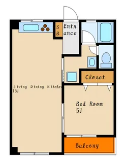 西明石ハイツ【3階】の間取り