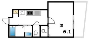 CIEL御影【1階】の間取り
