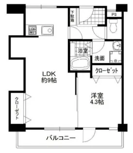 アロハ名谷【3階】の間取り