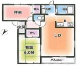 ファジーアドザックスC棟【102号室】の間取り