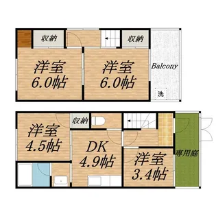 兵庫県神戸市須磨区妙法寺字地子田【一戸建】の間取り