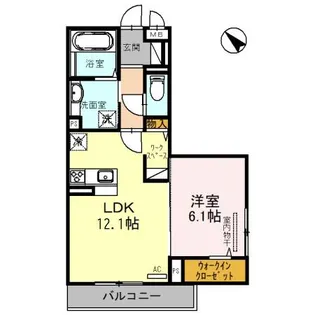 シャルム アンジュ【3階】の間取り