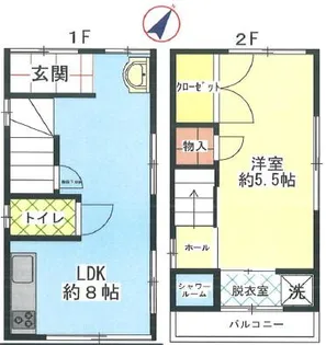 兵庫県神戸市須磨区青葉町1丁目【一戸建】の間取り