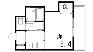 ヴィラ芦屋川【2階】の間取り