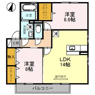 エルビエント【2階】の間取り