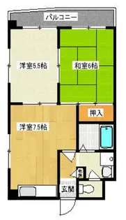 アンセルモ西明石【404号室】の間取り