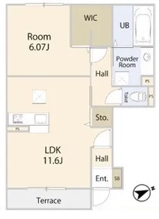 エフォリア17【102号室】の間取り