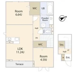 エフォリア17【201号室】の間取り