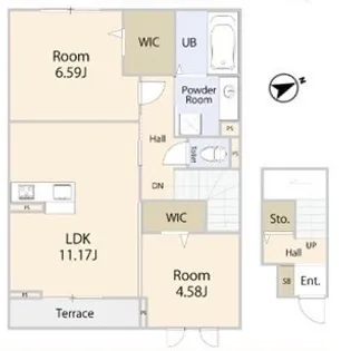 エフォリア17【202号室】の間取り