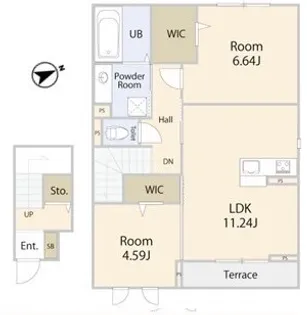 エフォリア17【203号室】の間取り