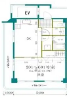 ホワイトヒル【401号室】の間取り