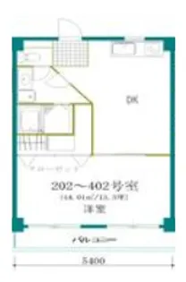 ホワイトヒル【402号室】の間取り