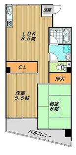 メゾン板宿【2階】の間取り