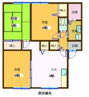 プランドールMITANI【2階】の間取り
